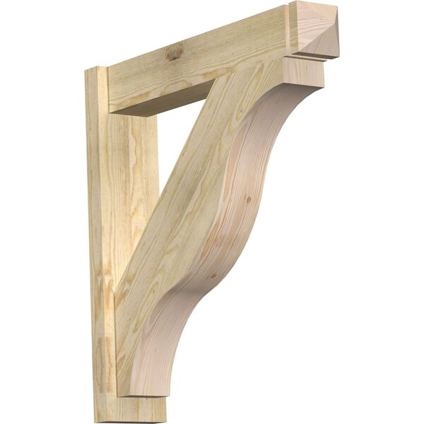 Ekena Millwork Funston Rough Sawn Arts and Crafts Outlooker, Douglas Fir, 6"W x 30"D x 30"H OUT06X30X30FST03RDF - main